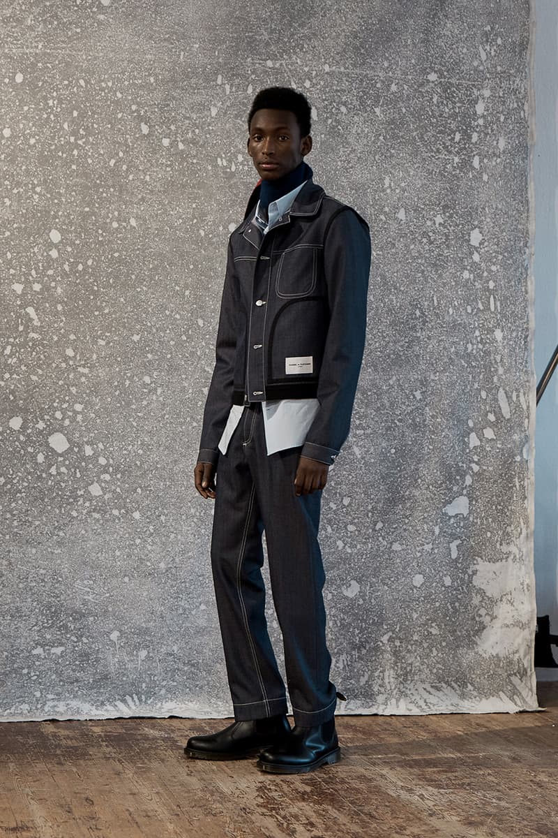 Daniel W. Fletcher Fall Winter 2019 FW19 Collection Lookbook "Postcards From the North" Prince of Wales Check Merino Wool Fabrics Textiles British Designer Menswear Heritage Abraham Moon & Sons