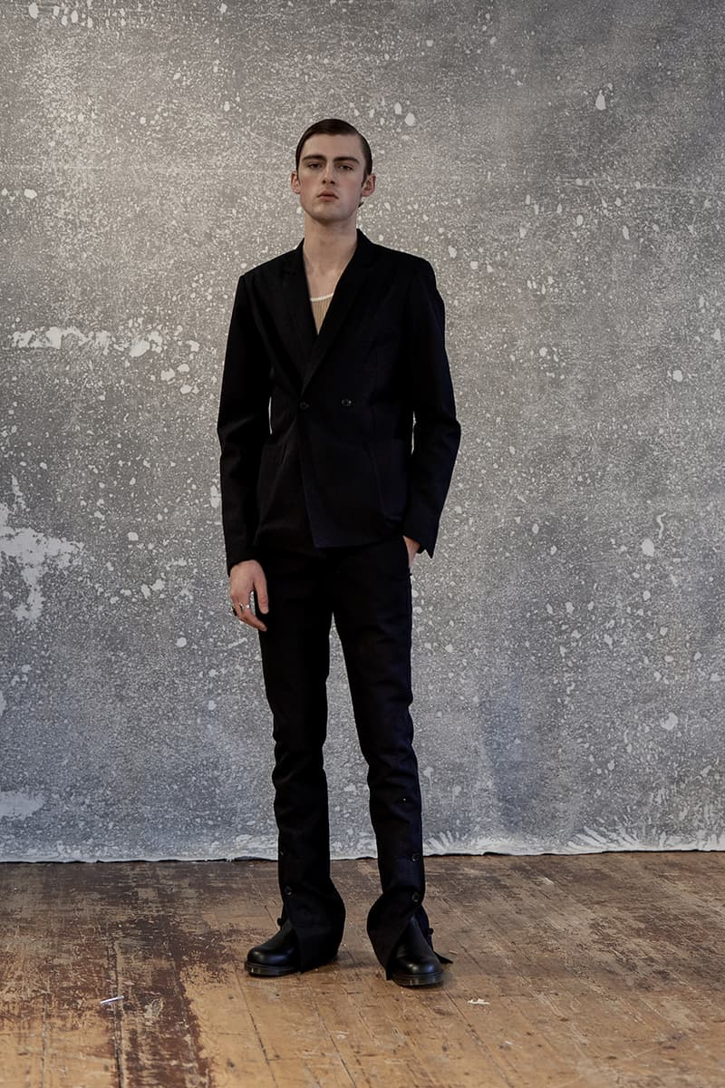 Daniel W. Fletcher Fall Winter 2019 FW19 Collection Lookbook "Postcards From the North" Prince of Wales Check Merino Wool Fabrics Textiles British Designer Menswear Heritage Abraham Moon & Sons