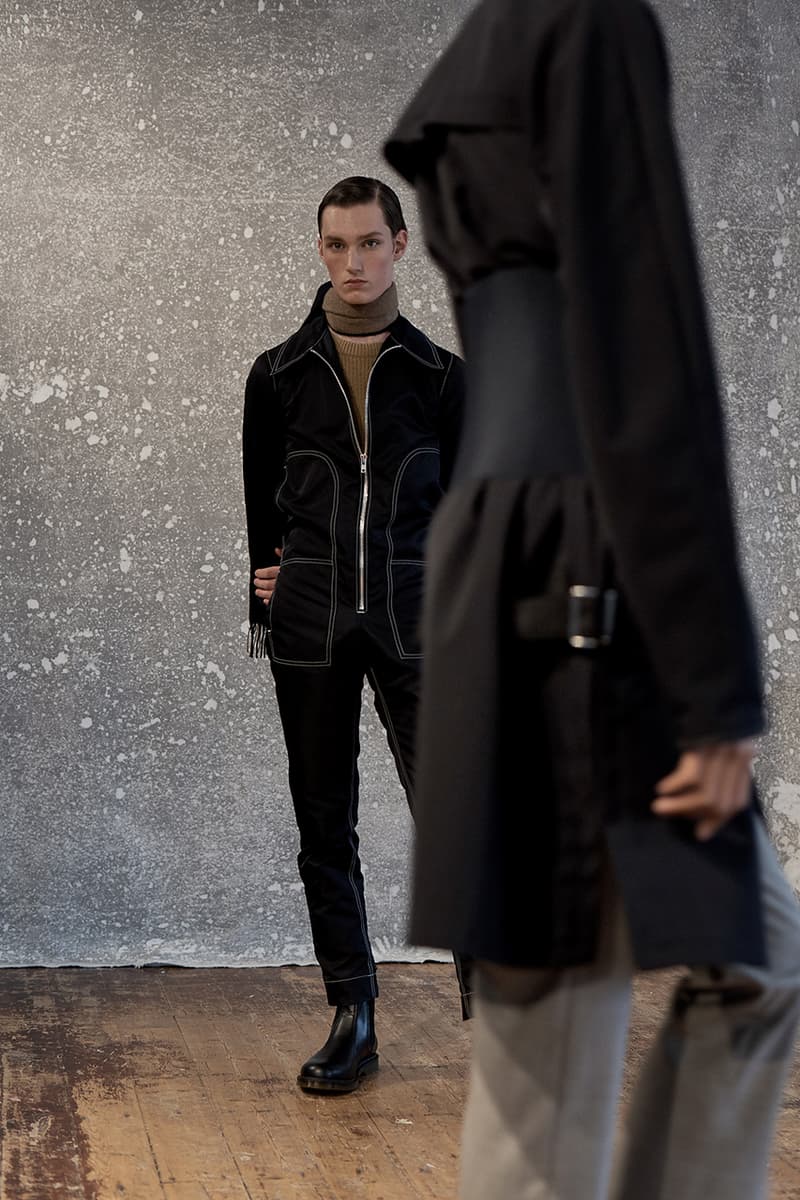 Daniel W. Fletcher Fall Winter 2019 FW19 Collection Lookbook "Postcards From the North" Prince of Wales Check Merino Wool Fabrics Textiles British Designer Menswear Heritage Abraham Moon & Sons
