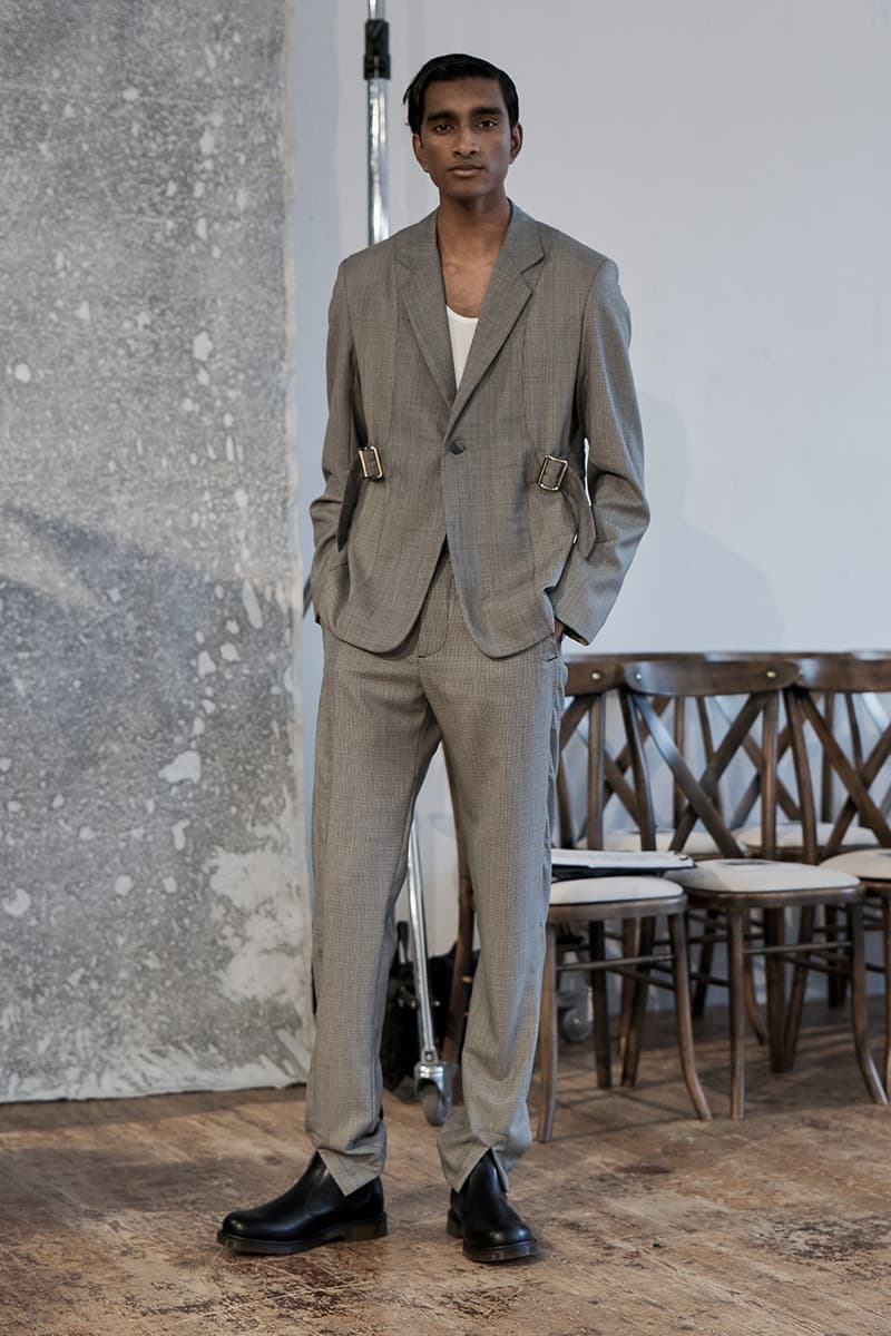 Daniel W. Fletcher Fall Winter 2019 FW19 Collection Lookbook "Postcards From the North" Prince of Wales Check Merino Wool Fabrics Textiles British Designer Menswear Heritage Abraham Moon & Sons