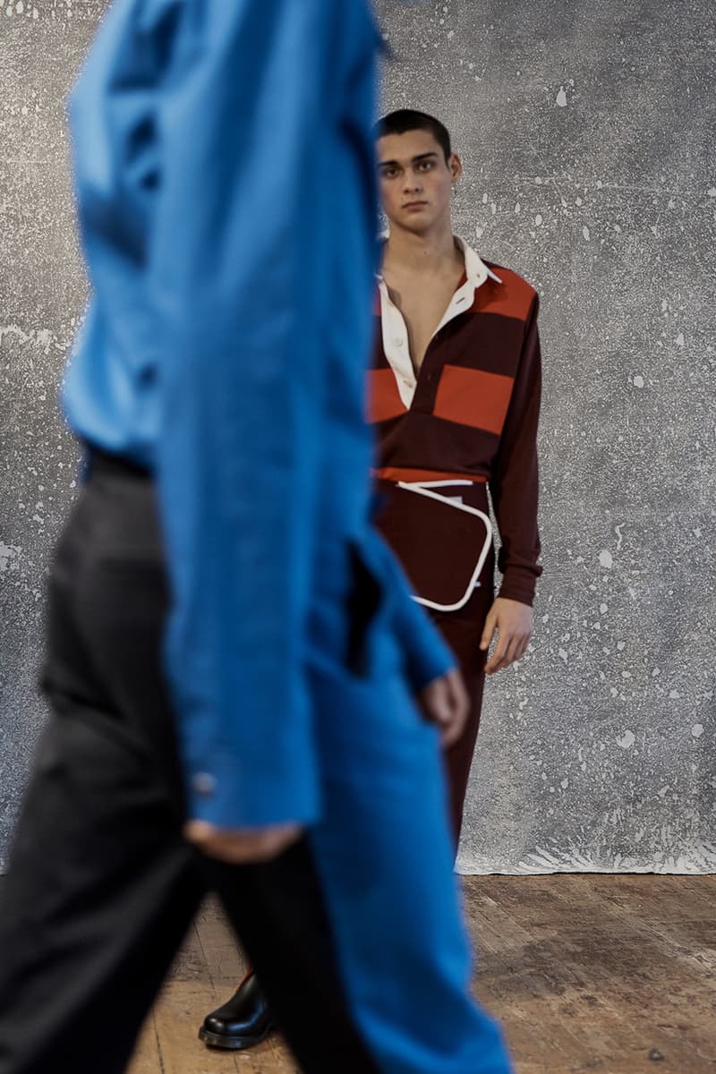 Daniel W. Fletcher Fall Winter 2019 FW19 Collection Lookbook "Postcards From the North" Prince of Wales Check Merino Wool Fabrics Textiles British Designer Menswear Heritage Abraham Moon & Sons