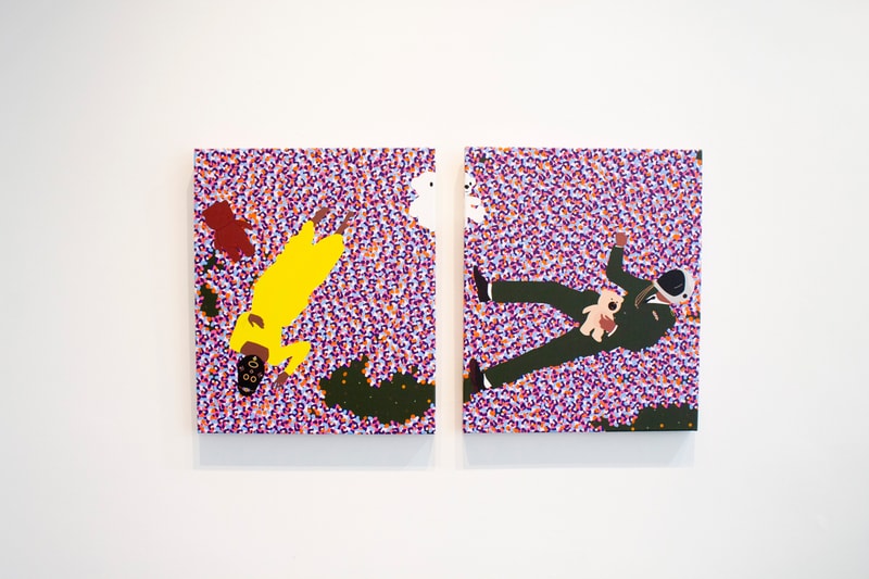 Dennis Osadebe "Field Of Dreams" Exhibition Avenue des Arts Los Angeles Pixelation Sculptures 