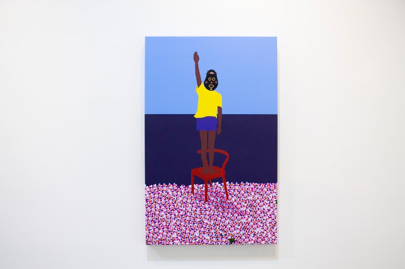 Dennis Osadebe "Field Of Dreams" Exhibition Avenue des Arts Los Angeles Pixelation Sculptures 