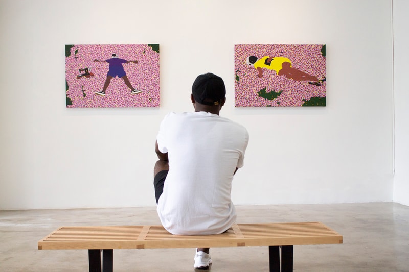 Dennis Osadebe "Field Of Dreams" Exhibition Avenue des Arts Los Angeles Pixelation Sculptures 