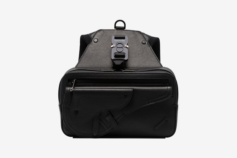 dior homme leather backpack Rider embossed Dior logo on the outside Heat Dior Homme Canvas Backpack -