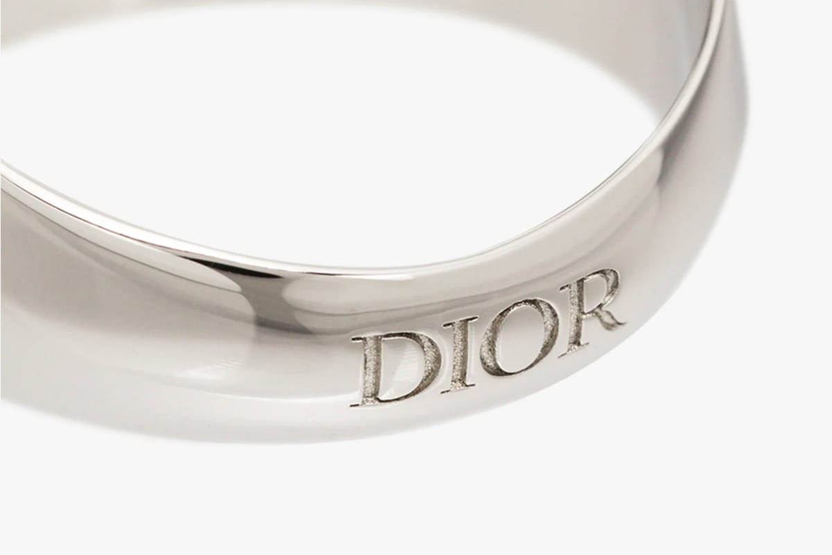 dior silver ring