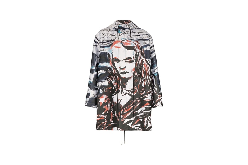 dior homme raymond pettibon mona lisa print silk shirt sweatshirt parka coat fall 2019 release 