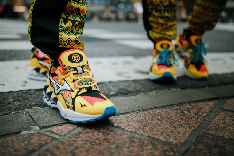 DJ Snake Pardon My French Mizuno Capsule africa savannah sneakers tracksuit Wave Rider 1
