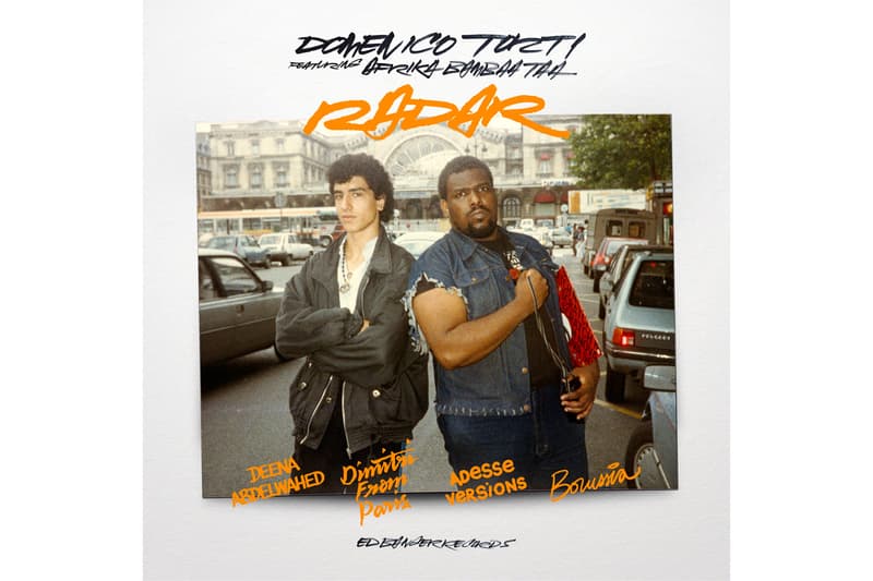 Domenico Torti "Radar" Feat. Afrika Bambaataa Single Stream borussia futura eric haze fafi fuzi Dimitri from paris adesse versions deena abdelwahed ed banger records french touch hip-hop disco dance electro 