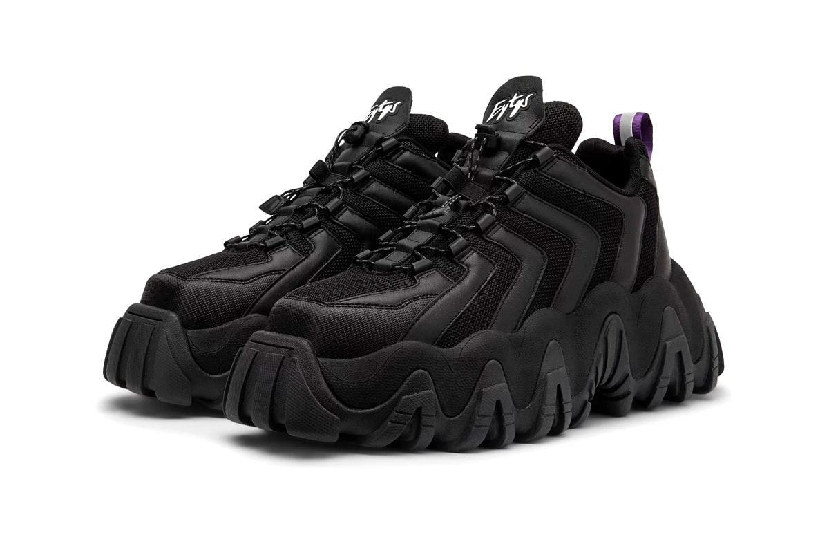 Eyty's Halo Sneaker Sneakers Chunky Shoes Footwear Boots kicks Rubber Hypebeast arch support purple phylon