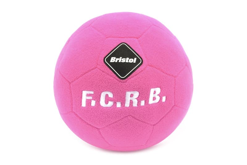 FC Real Bristol Soccer Ball Cushions pink neon black fuzzy soft sports hiroshi fujiwara sophnet Hirofumi Kiyonaga FCRB accessories deign