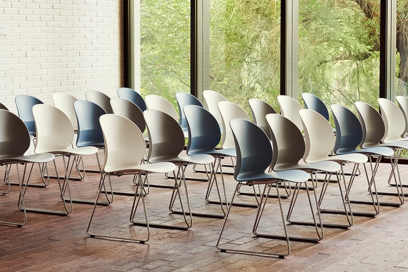 Fritz Hansen nendo Release Minimal Recycled Plastic Chair Oki Sato Info Japanese Danish Furniture Collaboration