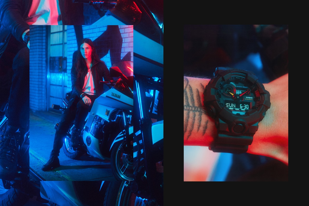 GSHOCK Introduces the "Neo Tokyo" Watch Series akira movie japan GA140 GA700 shock resitance 200M Water Stopwatch Countdown Timer 12/24 Hr Time Formats yellow red and blue bezels