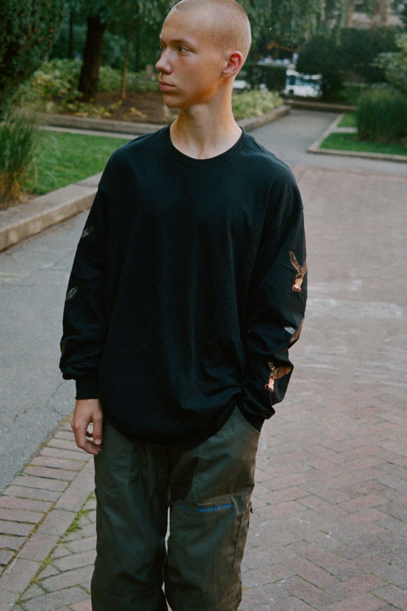 Gallery 909 Fall/Winter 2019 Collection Coats Vests Pants Burgundy Orange Green Black Blue White Crewnecks T-shirts Lambskin Leather Silk Suede Corduroy