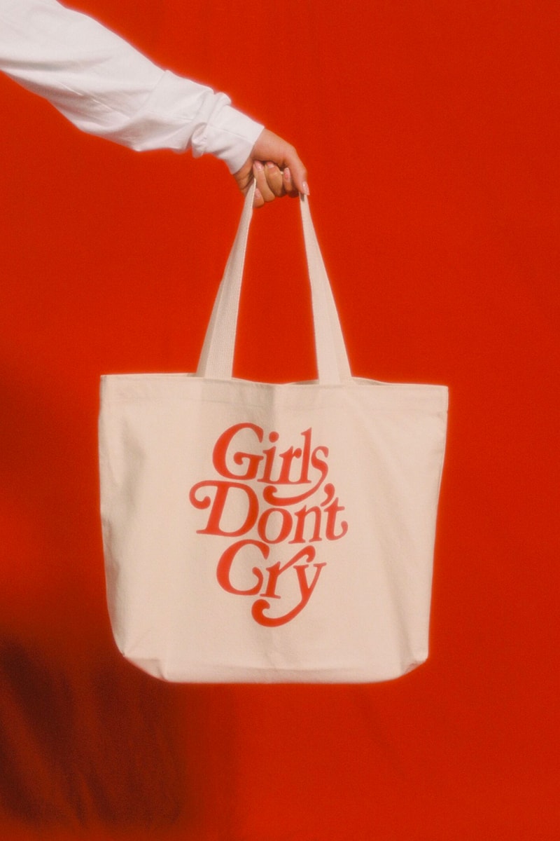 Girls Don't Cry Fall 2019 Collection Lookbook Verdy Hoodie Sweater T Shirt Keychain Rug Tote Socks