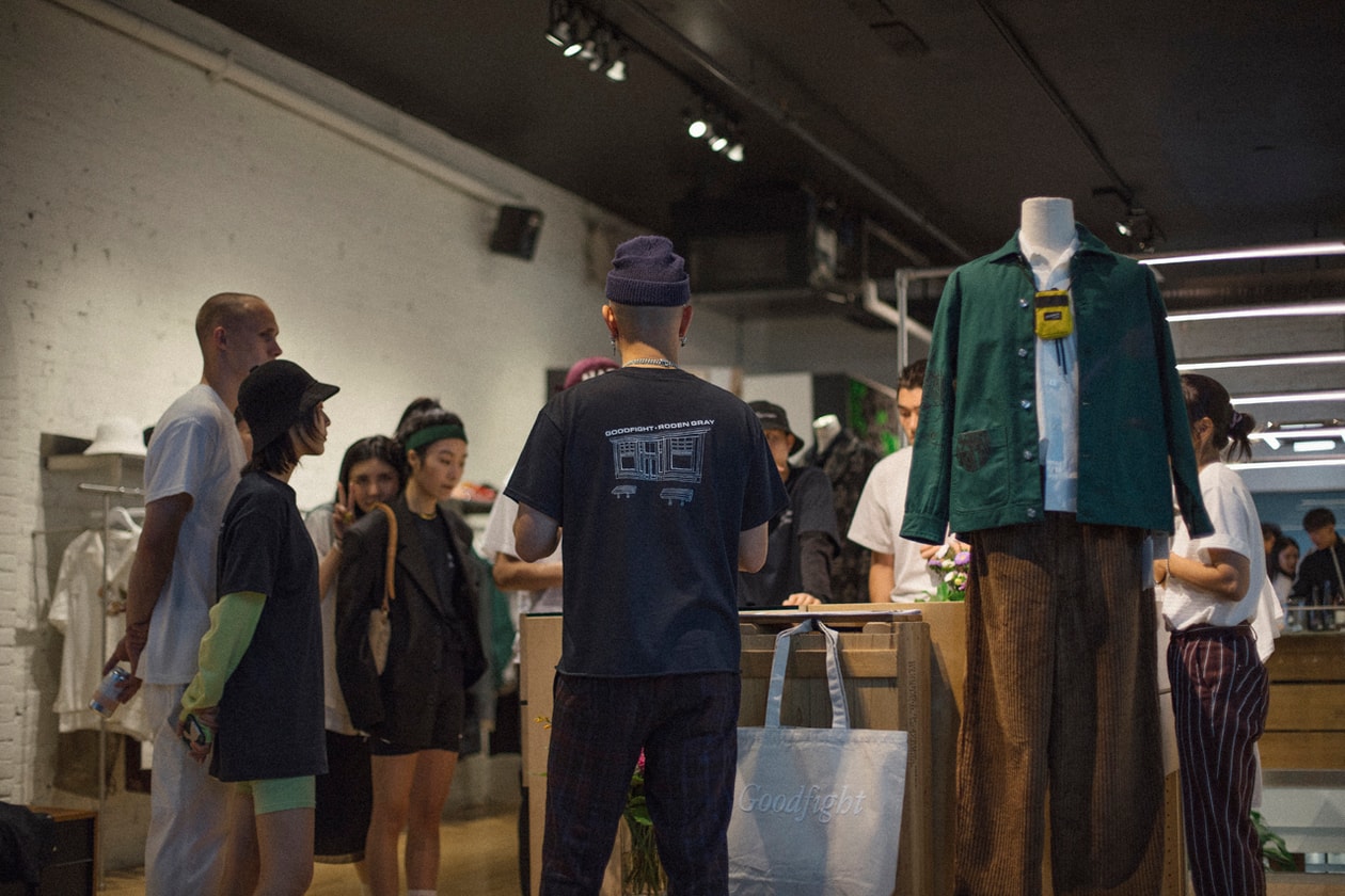 Goodfight Team Streetsnaps Style Interview pop up fall winter 2019 familiar piety collection new york feature staff designer Co-founders Caleb Lin Christina Chou Creative Director Julia Chu Calvin Nguyen