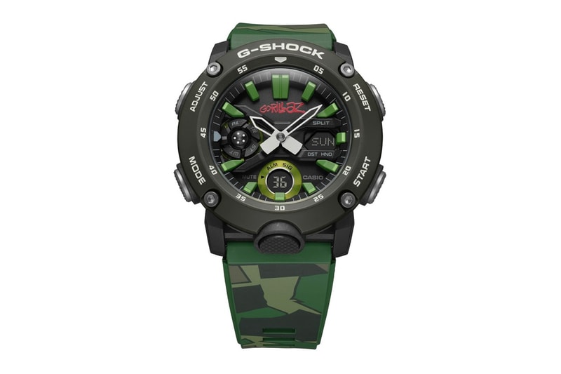 Gorillaz G SHOCK Second Collaboration Release casio watches accessories timepiece Noodle Murdoc Nichols Russel Hobbs 2D