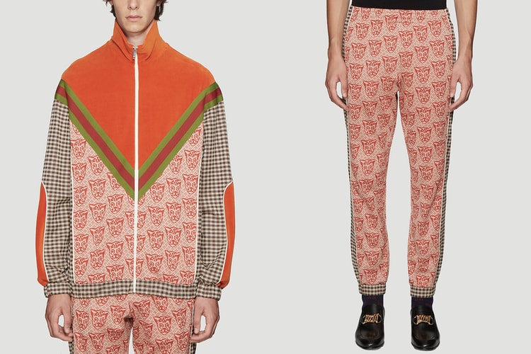 Gucci Serves up Gingham-Clad Retro Tracksuit