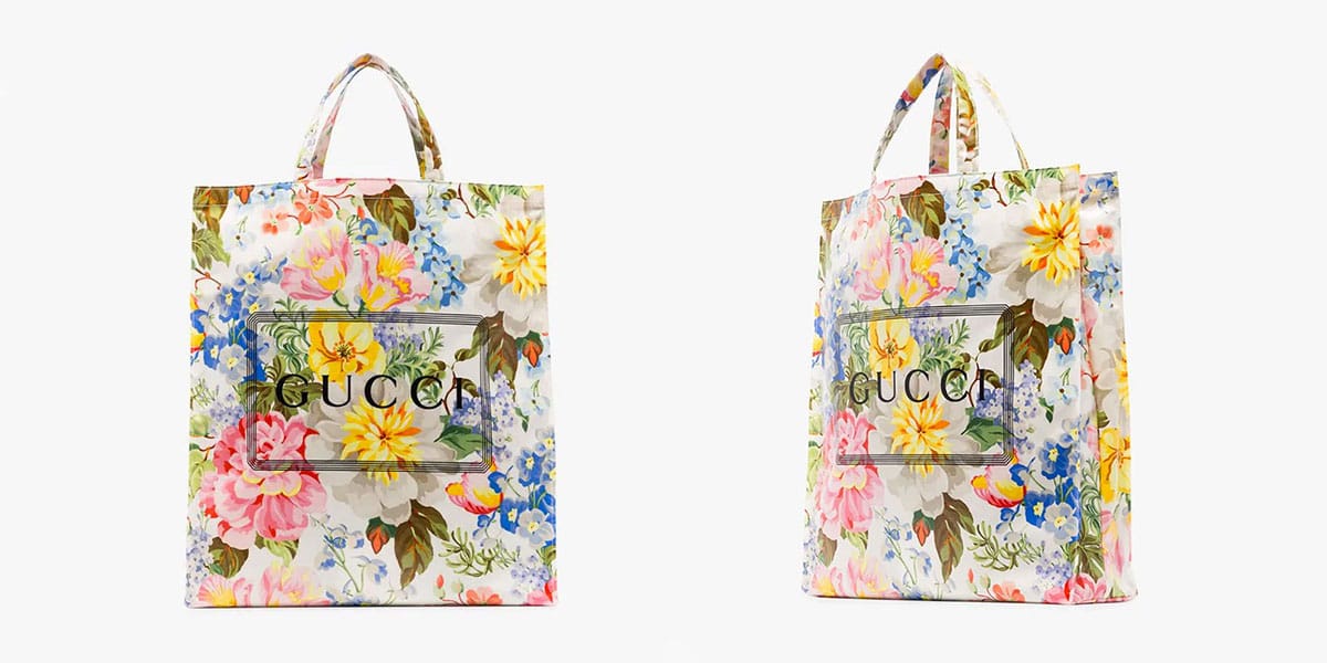 Multicolored Floral-Print Tote Bag 