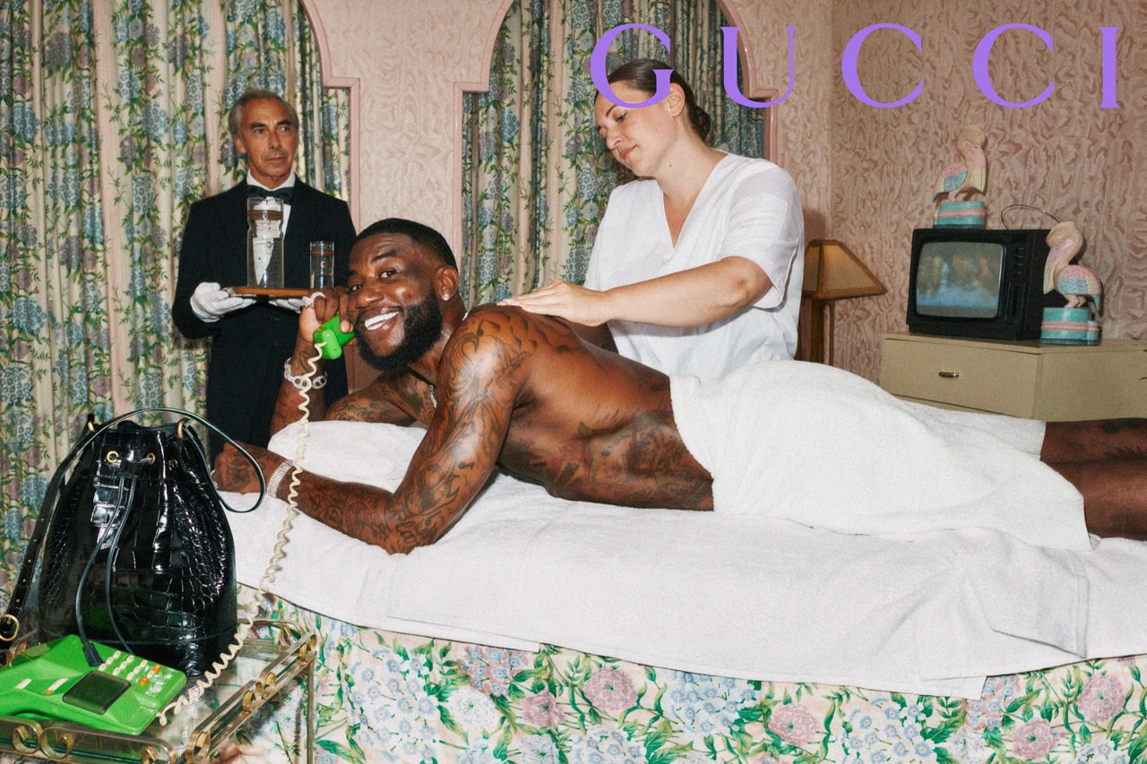 Gucci Mane Gucci Cruise Collaboration collection Album Cover Announcement woptober 2 alessandro michele october 17 release date