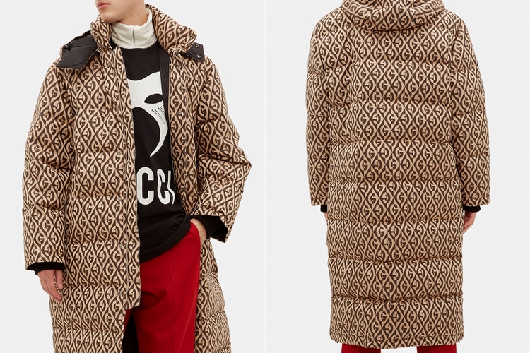 Gucci Revisits 1930 Rhombus Logo With $4,323 USD Down Coat