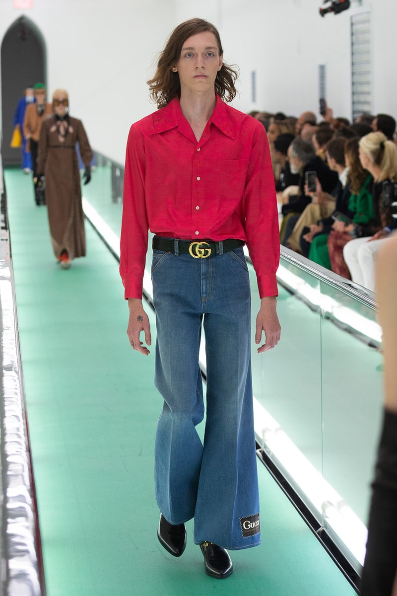 gucci spring summer 2020 ss20 milan fashion week stripped back protest mental health orgasmique erotique michel foucault first look collection show runway