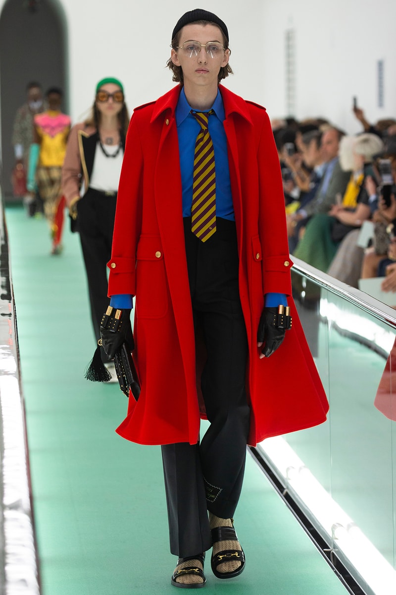 gucci spring summer 2020 ss20 milan fashion week stripped back protest mental health orgasmique erotique michel foucault first look collection show runway