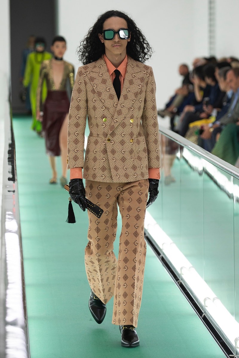 gucci spring summer 2020 ss20 milan fashion week stripped back protest mental health orgasmique erotique michel foucault first look collection show runway