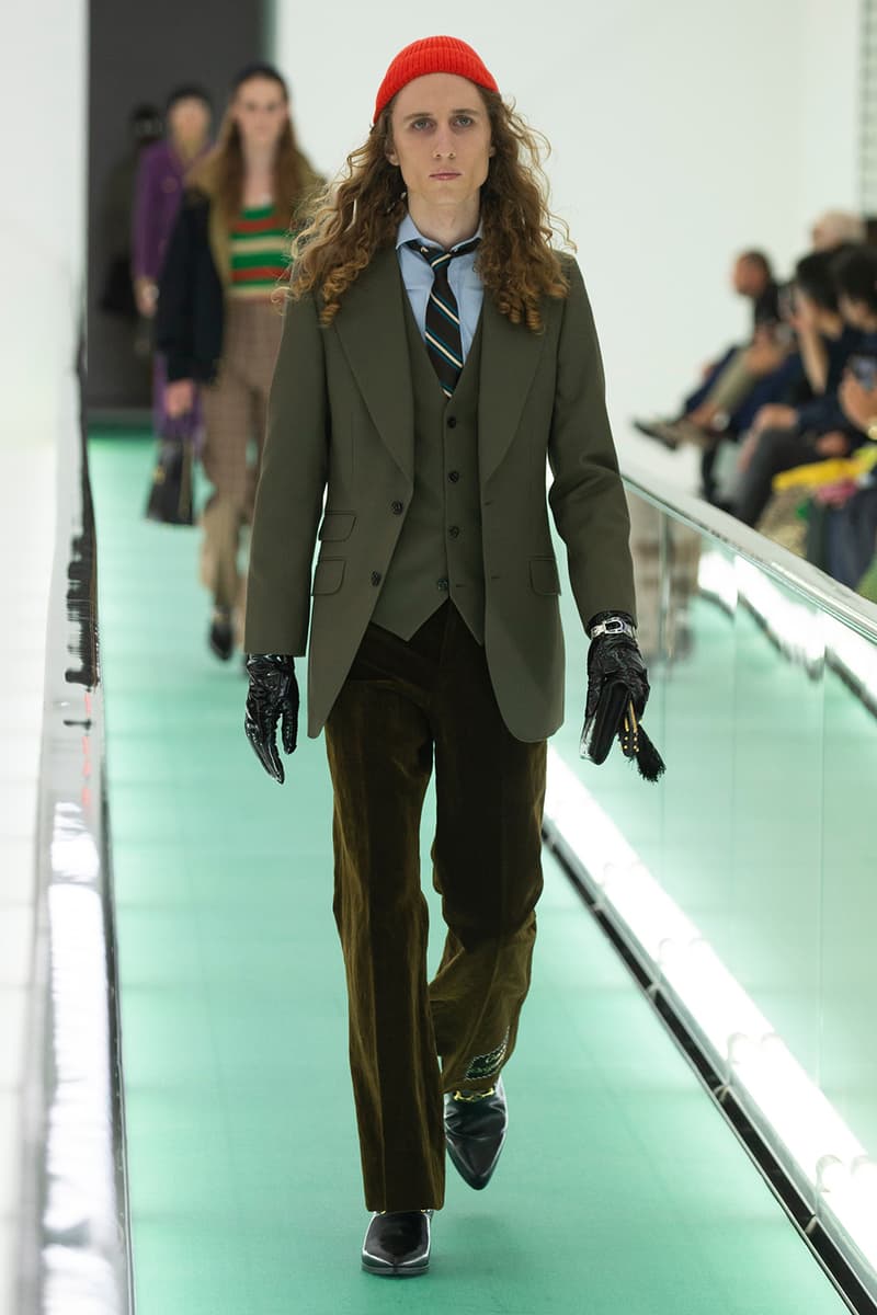gucci spring summer 2020 ss20 milan fashion week stripped back protest mental health orgasmique erotique michel foucault first look collection show runway
