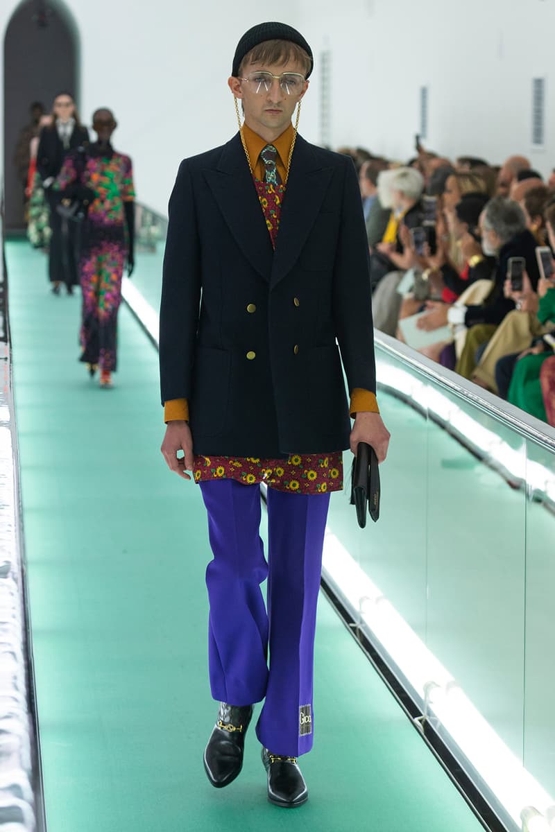 gucci spring summer 2020 ss20 milan fashion week stripped back protest mental health orgasmique erotique michel foucault first look collection show runway