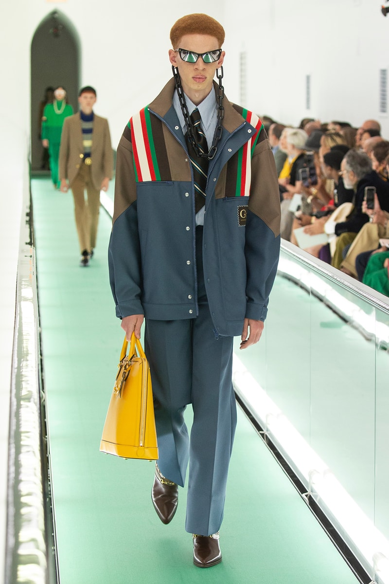 gucci spring summer 2020 ss20 milan fashion week stripped back protest mental health orgasmique erotique michel foucault first look collection show runway