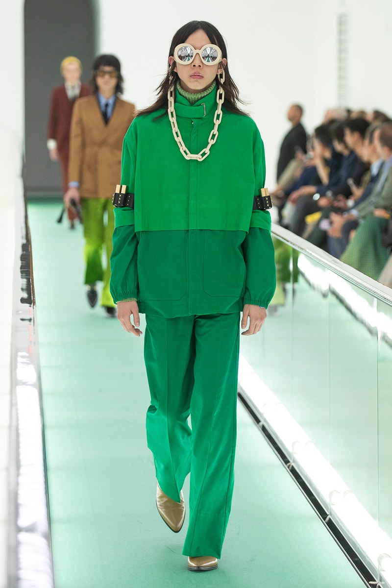 gucci spring summer 2020 ss20 milan fashion week stripped back protest mental health orgasmique erotique michel foucault first look collection show runway