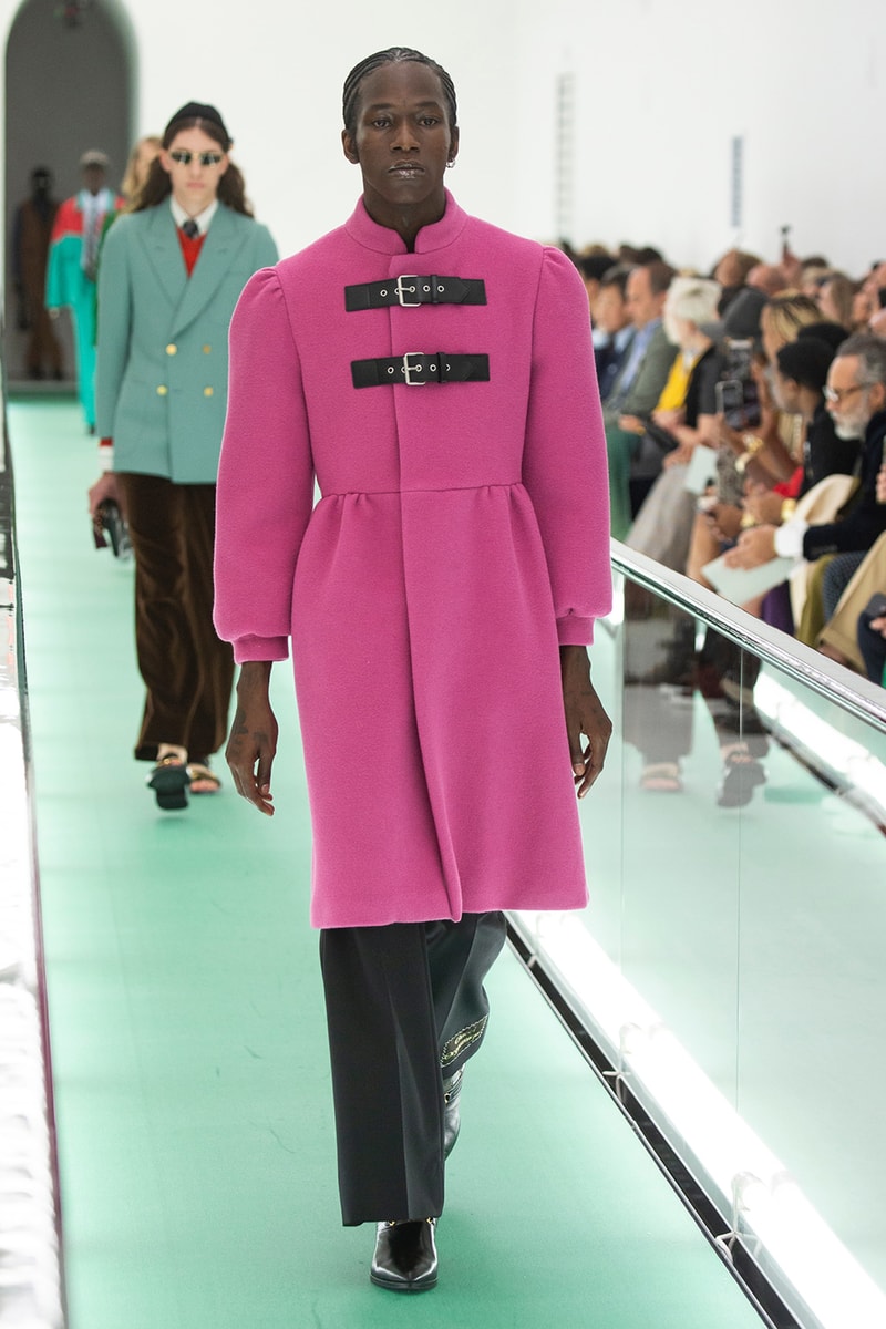 gucci spring summer 2020 ss20 milan fashion week stripped back protest mental health orgasmique erotique michel foucault first look collection show runway