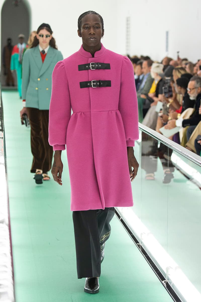 gucci spring summer 2020 ss20 milan fashion week stripped back protest mental health orgasmique erotique michel foucault first look collection show runway