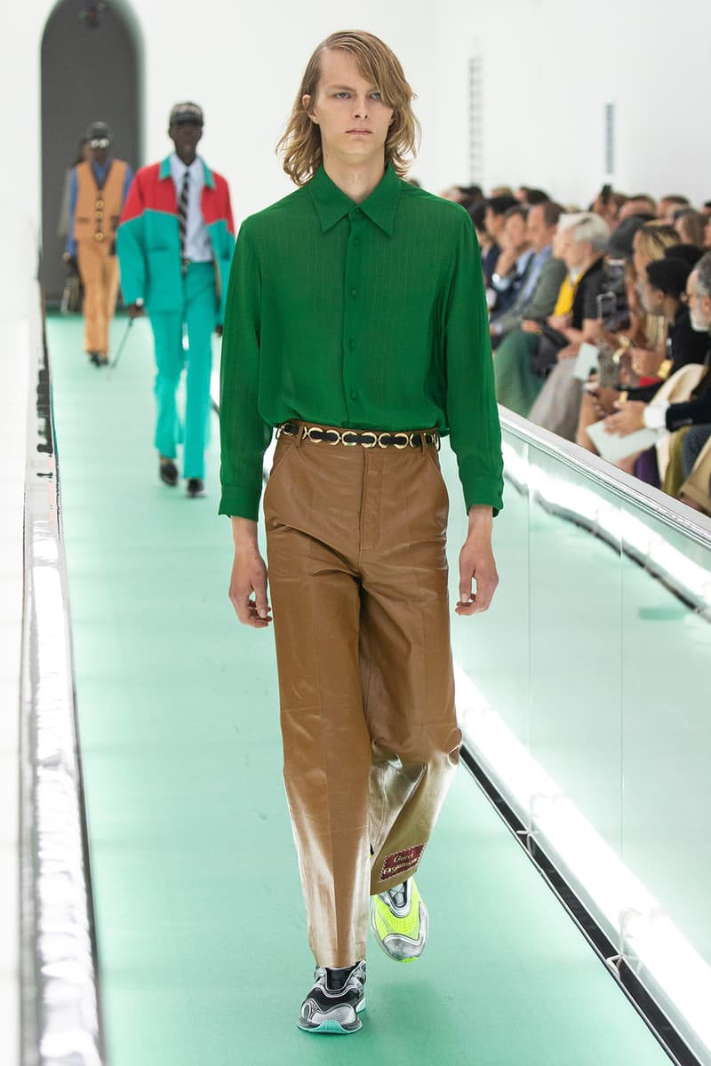 gucci spring summer 2020 ss20 milan fashion week stripped back protest mental health orgasmique erotique michel foucault first look collection show runway