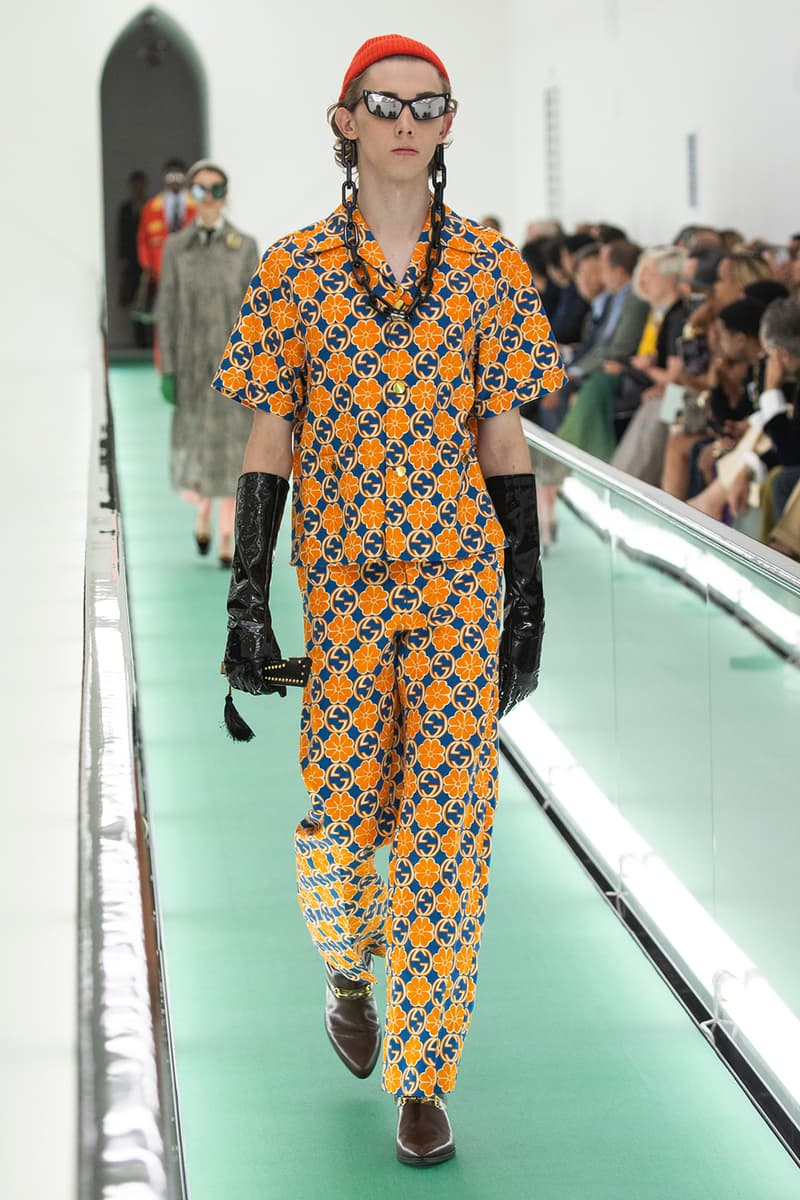 gucci spring summer 2020 ss20 milan fashion week stripped back protest mental health orgasmique erotique michel foucault first look collection show runway