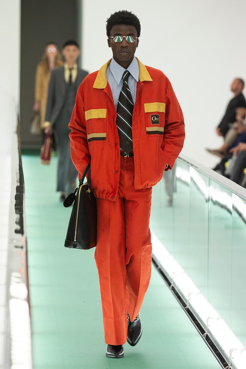gucci spring summer 2020 ss20 milan fashion week stripped back protest mental health orgasmique erotique michel foucault first look collection show runway