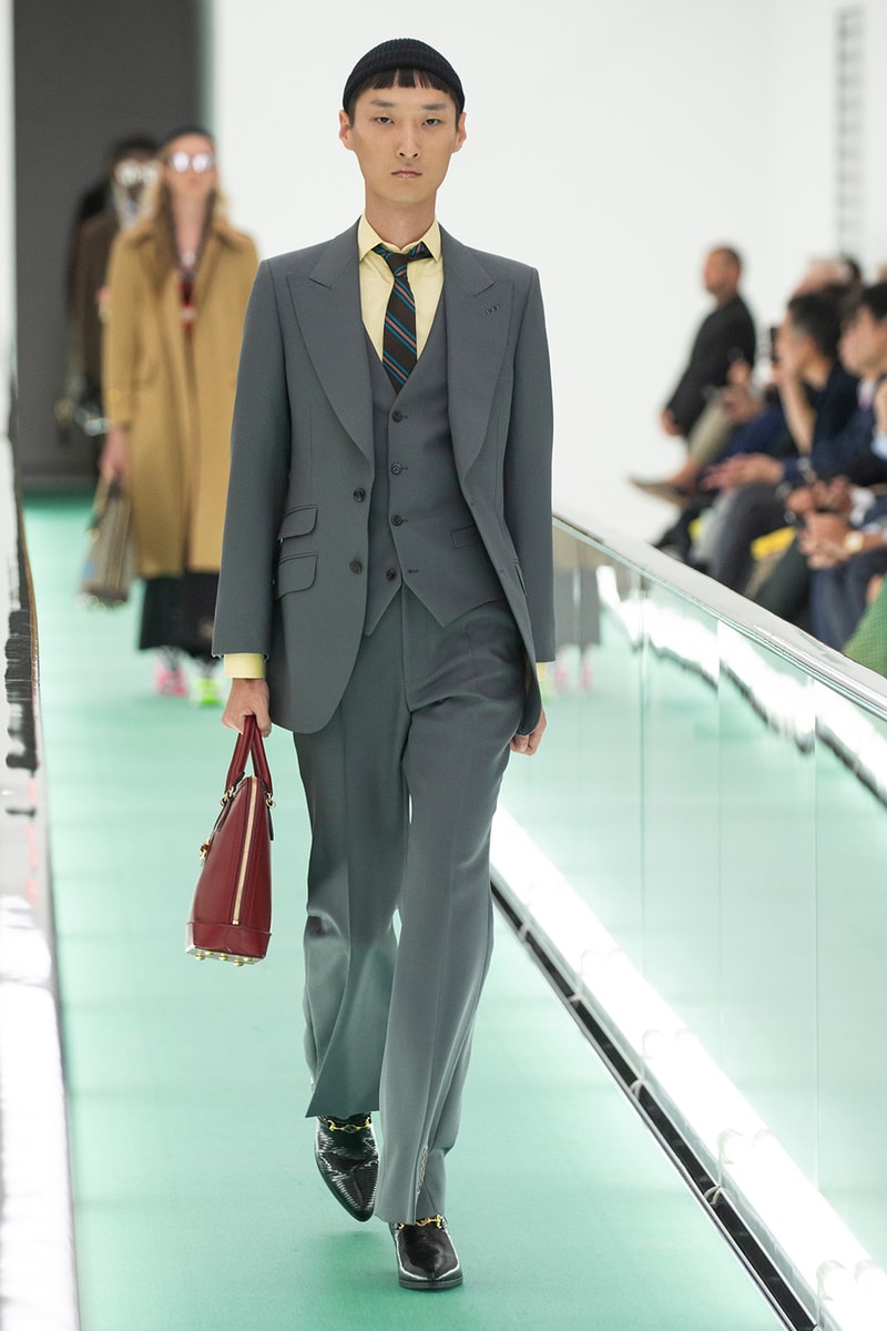 gucci spring summer 2020 ss20 milan fashion week stripped back protest mental health orgasmique erotique michel foucault first look collection show runway