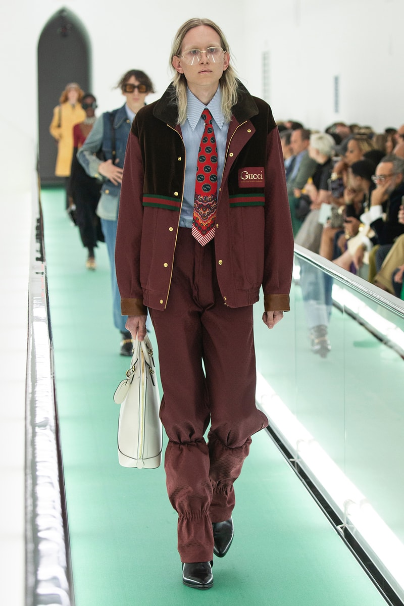 gucci spring summer 2020 ss20 milan fashion week stripped back protest mental health orgasmique erotique michel foucault first look collection show runway