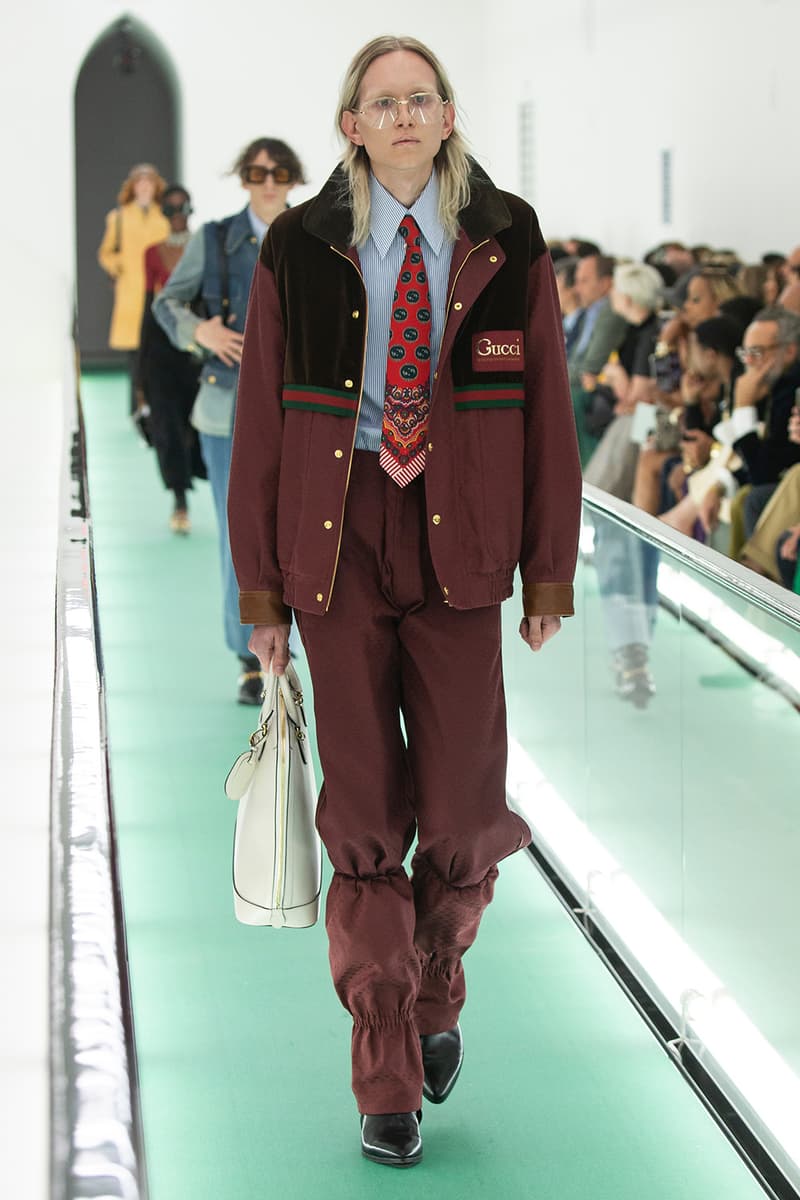 gucci spring summer 2020 ss20 milan fashion week stripped back protest mental health orgasmique erotique michel foucault first look collection show runway