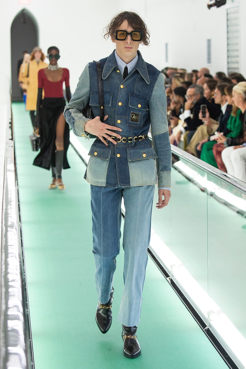 gucci spring summer 2020 ss20 milan fashion week stripped back protest mental health orgasmique erotique michel foucault first look collection show runway