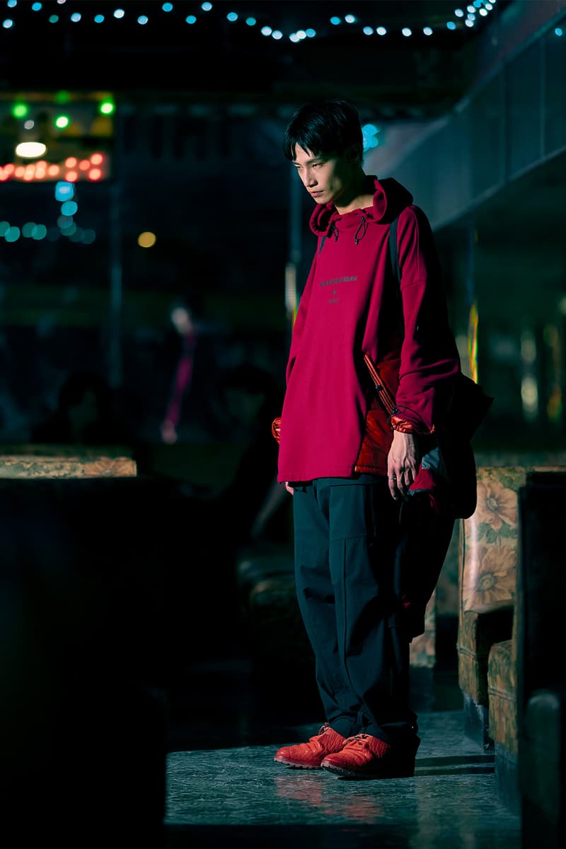 Guerrilla Group FW19 "ENDLESS RAIN" Lookbook collection techwear technical apparel streetwear taiwanese brand retrofuture DYNEEMA CORDURA PROTEC THERMOTRON XPAC fabrics Swedish M90 Camouflage 3l fabrics waterproof asian crime cinema dystopia