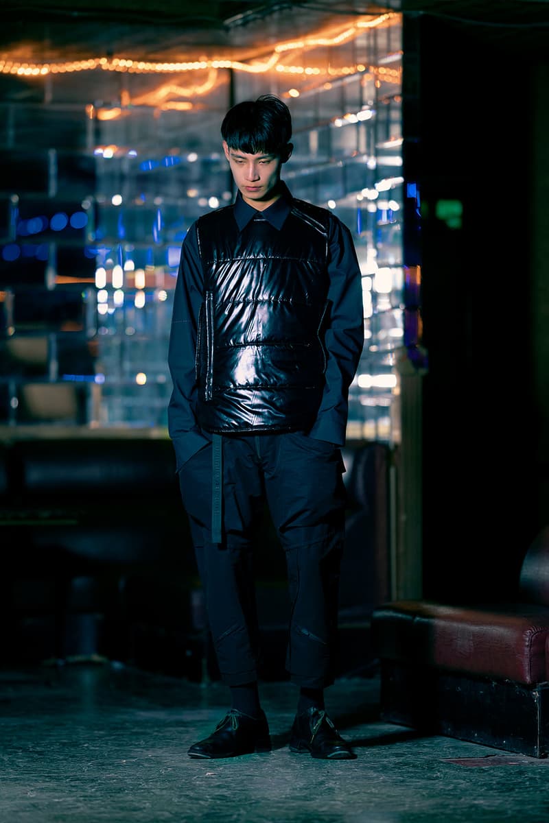 Guerrilla Group FW19 "ENDLESS RAIN" Lookbook collection techwear technical apparel streetwear taiwanese brand retrofuture DYNEEMA CORDURA PROTEC THERMOTRON XPAC fabrics Swedish M90 Camouflage 3l fabrics waterproof asian crime cinema dystopia