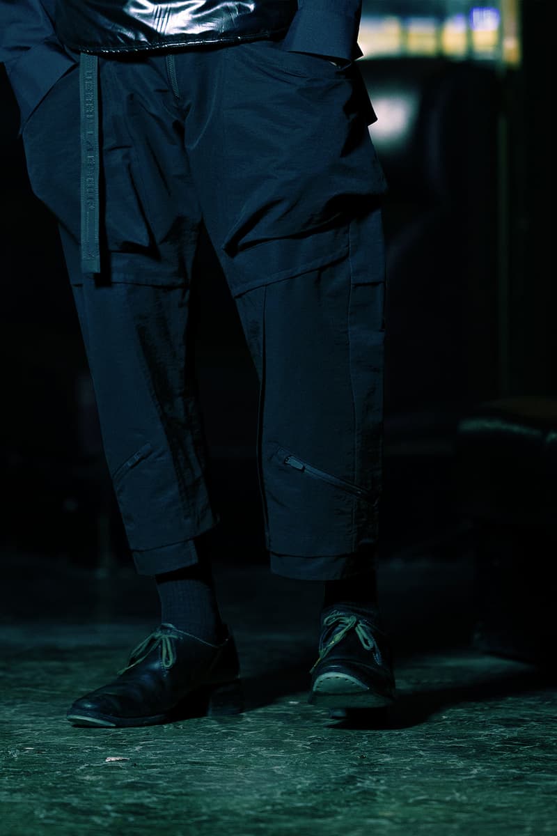 Guerrilla Group FW19 "ENDLESS RAIN" Lookbook collection techwear technical apparel streetwear taiwanese brand retrofuture DYNEEMA CORDURA PROTEC THERMOTRON XPAC fabrics Swedish M90 Camouflage 3l fabrics waterproof asian crime cinema dystopia