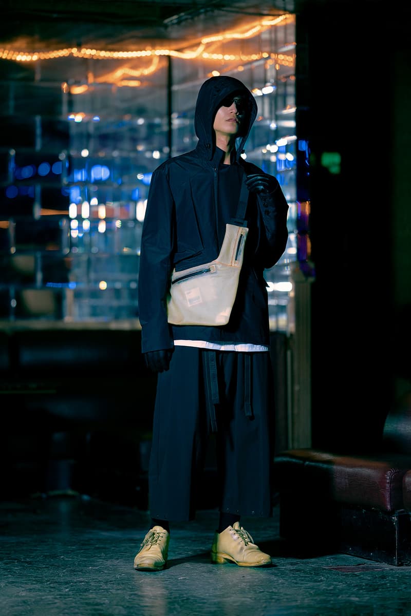 Guerrilla Group FW19 "ENDLESS RAIN" Lookbook collection techwear technical apparel streetwear taiwanese brand retrofuture DYNEEMA CORDURA PROTEC THERMOTRON XPAC fabrics Swedish M90 Camouflage 3l fabrics waterproof asian crime cinema dystopia 