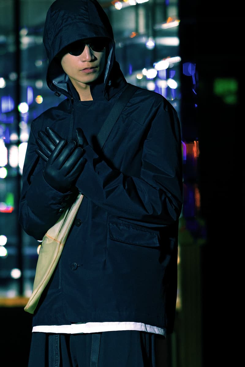Guerrilla Group FW19 "ENDLESS RAIN" Lookbook collection techwear technical apparel streetwear taiwanese brand retrofuture DYNEEMA CORDURA PROTEC THERMOTRON XPAC fabrics Swedish M90 Camouflage 3l fabrics waterproof asian crime cinema dystopia
