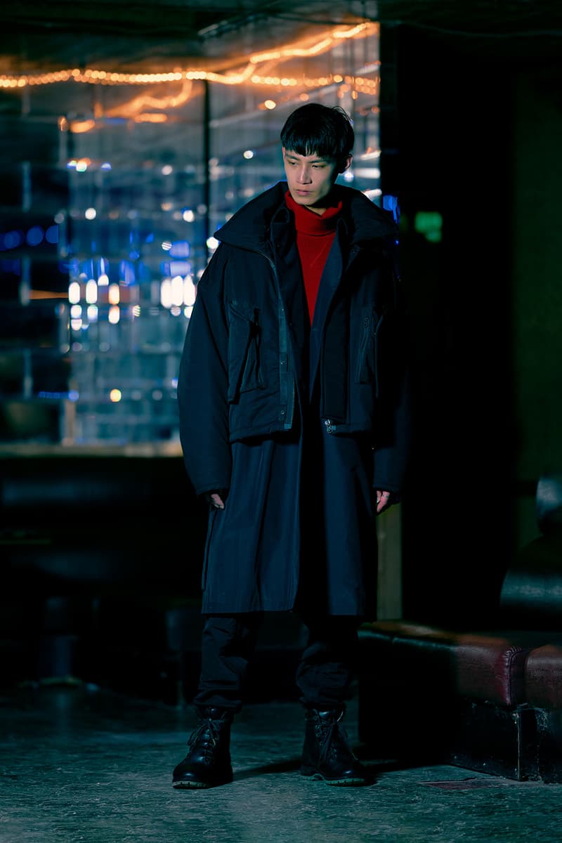 Guerrilla Group FW19 "ENDLESS RAIN" Lookbook collection techwear technical apparel streetwear taiwanese brand retrofuture DYNEEMA CORDURA PROTEC THERMOTRON XPAC fabrics Swedish M90 Camouflage 3l fabrics waterproof asian crime cinema dystopia