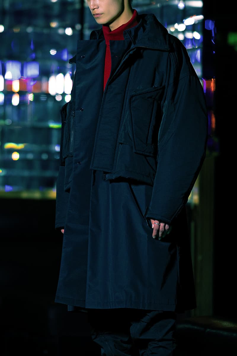 Guerrilla Group FW19 "ENDLESS RAIN" Lookbook collection techwear technical apparel streetwear taiwanese brand retrofuture DYNEEMA CORDURA PROTEC THERMOTRON XPAC fabrics Swedish M90 Camouflage 3l fabrics waterproof asian crime cinema dystopia