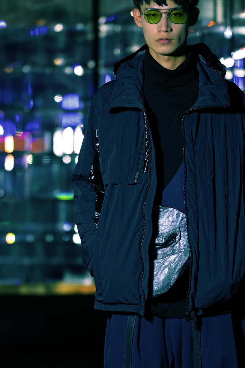 Guerrilla Group FW19 "ENDLESS RAIN" Lookbook collection techwear technical apparel streetwear taiwanese brand retrofuture DYNEEMA CORDURA PROTEC THERMOTRON XPAC fabrics Swedish M90 Camouflage 3l fabrics waterproof asian crime cinema dystopia