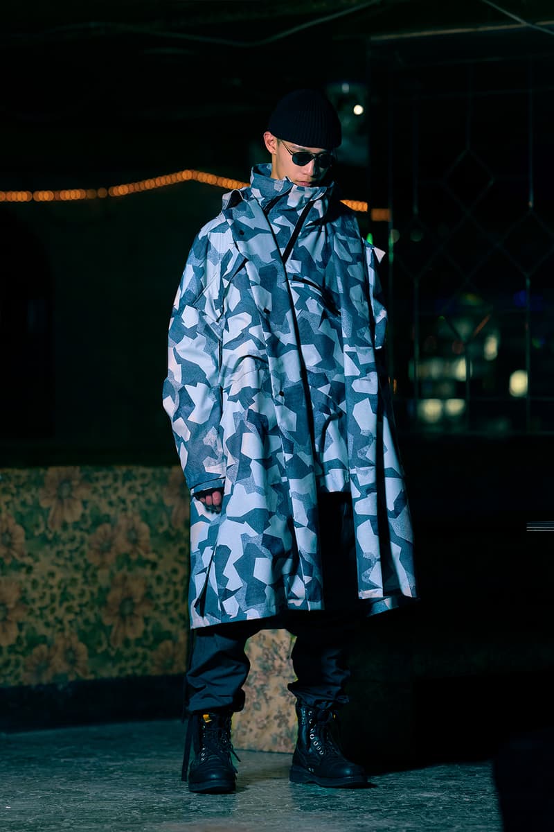 Guerrilla Group FW19 "ENDLESS RAIN" Lookbook collection techwear technical apparel streetwear taiwanese brand retrofuture DYNEEMA CORDURA PROTEC THERMOTRON XPAC fabrics Swedish M90 Camouflage 3l fabrics waterproof asian crime cinema dystopia